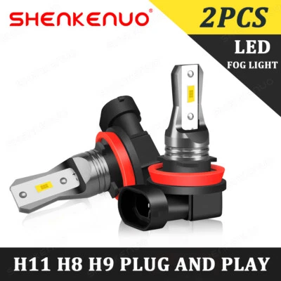 Pair H8 H9 H11 LED Fog Lamp Bulbs Upgrade for Freightliner Sprinter 2500 3500 — 第 1/4 张图片