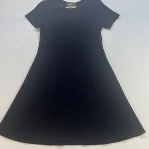 Vintage Molly Malloy Velvet Maxi Dress Womens Medium Black Stretch Velour Event - Picture 1 of 8
