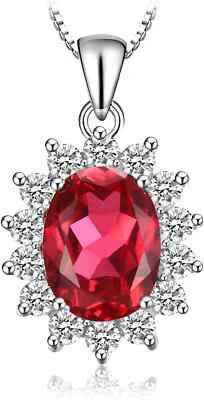Collana Donna Kate Argento 925 Con Pietre Preziose rubino, Princess - Immagine 1 di 4
