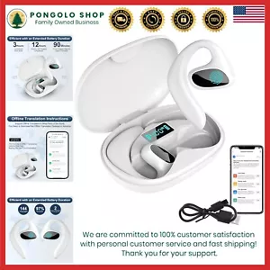 2025 Upgrade 144 Languages & Accents AI Real Time Language Translator Earbuds US - Picture 1 of 9