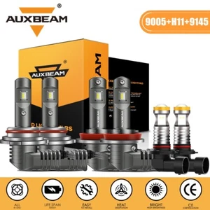 For 2016-2018 RAM 1500 2500 3500 AUXBEAM LED Headlights Hi&Lo + Fog light Bulbs - Foto 1 di 33