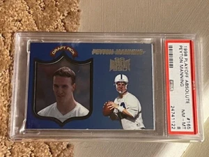 1998 Playoff Absolute Peyton Manning #165 PSA 8 Rookie Card - Picture 1 of 1