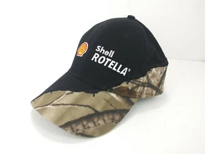 SHELL ROTELLA Real Tree schwarz/tarnfarben Stacheldraht verstellbarer Riemen hinten Hut - Bild 1 von 6