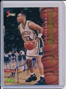 Tarjeta automática Donny Marshall 1995 Classic 5 Sport certificada ¡Uconn bonita! - Imagen 1 de 2
