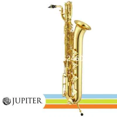Jupiter JBS-1000 Baritone Saxophone E Flat Gold Lacquered With Case Accessories - Image 1 of 4