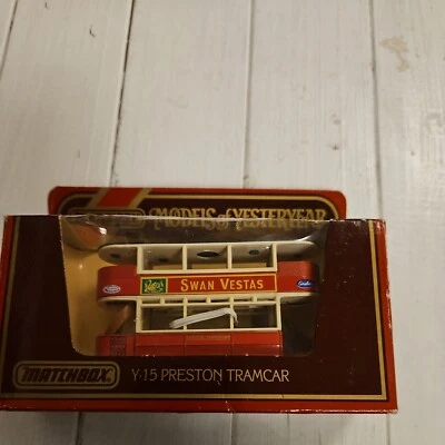 Matchbox Models Of Yesteryear Y-15 Preston Tram Car Swan Vestas - Image 1 of 2