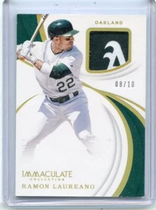 2019 IMMACULATE COLLECTION #IS-RL RAMON LAUREANO AUTOGRAPH PATCH RC #8/10 061624 - Picture 1 of 1