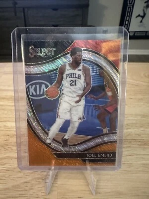 2020-21 Panini Select - Courtside #216 Joel Embiid Orange Shimmer - Image 1 of 2