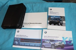 2001 01 BMW X5 3.0i 4.4i Owners Manual Guide Book with Case - Bild 1 von 9