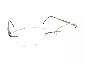 Silhouette 7622 60 6061 Titanium Gray Brown Rimless Eyeglasses Frames 19 140 - Picture 1 of 12