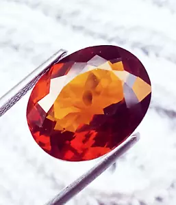 Natural Hessonite Garnet 20.05 Ct Certified Loose Gemstone With Free Gift - Picture 1 of 5