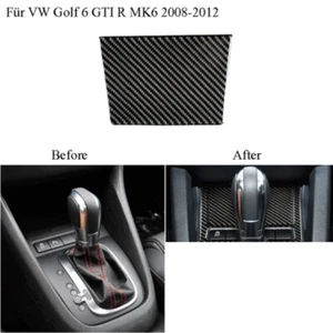 Carbon Fiber Interior Ashtray Panel Trim Cover For VW Golf 6 MK6 GTI 2008-2012 - Picture 1 of 10