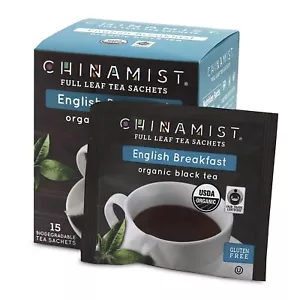 China Mist desayuno inglés té negro orgánico, 15 cuentas - Imagen 1 de 4