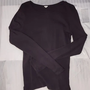 J Crew Factory Women’s 100% Cotton Pullover Crewneck Sweater Sz L Dark Brown - Picture 1 of 10