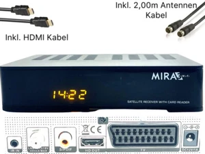 Amiko MIRA3 HD Sat Receiver mit Aufnahmefunktion, Kartenslot, Timeshift, HDMI - Bild 1 von 7