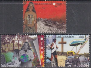 NAURU Sc # 474-6 CPL MNH SET of 3 - MILLENNIUM, AVIATION, MORE - Picture 1 of 1