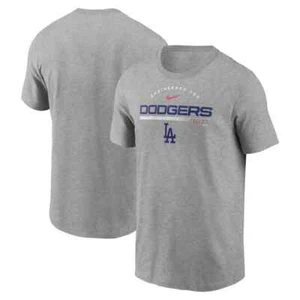 Nike Men's Los Angeles Dodgers Team Engineered Performance T-Shirt, Gray, S - Picture 1 of 3
