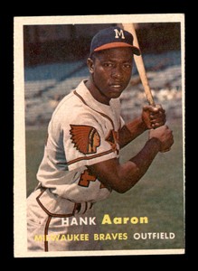 1957 Topps #20 Hank Aaron UER VGEX X2863343