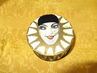 ANCIEN POUDRIER TOKALON PARIS BOITE A POUDRE PETALIA PIERROT  DECO COLLECTION - Photo 1/4