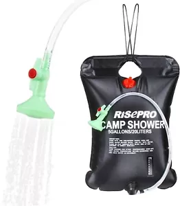 RISEPRO Solar Heating Shower Bag For Outdoor / Camping / Festivals - 20 Litres - Picture 1 of 6