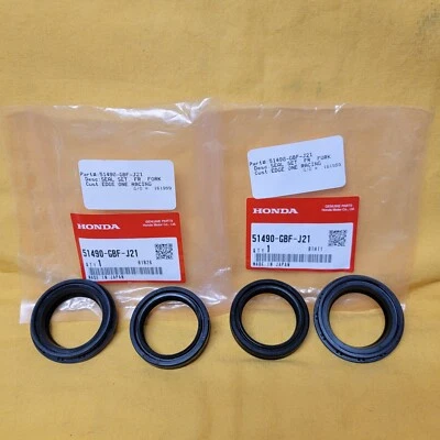 Juego de sellos de horquilla delantera OEM HONDA CRF150R / CR85R / CR80R (51490-GBF-J21) AHRMA Foto 1 de 3