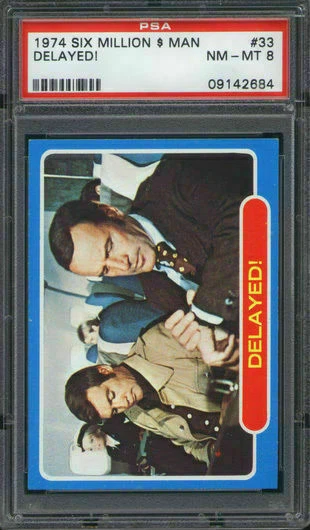 1974 Topps Six Million Dollar Man #33 Delayed PSA 8 - Image 1 of 1