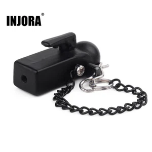 INJORA Metal Trailer Head Tow Hook Hitch Coupler for 1/10 TRX4 SCX10 90046 D90 - Picture 1 of 6