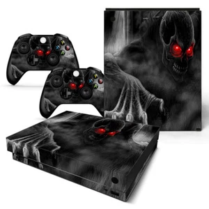 XBOX ONE X Skin Design Foils juego de pegatinas lámina protectora - motivo Dark Skull - Imagen 1 de 1
