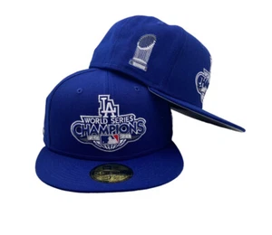 Los Angeles Dodger World Series Champions New Era 59Fifty fitted Hat Cap Royal - Picture 1 of 8