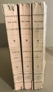 Oeuvres complètes de François Coppée / poésie 3 tomes illustrées par - Picture 1 of 1