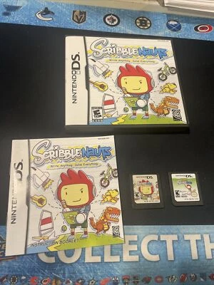 Lot 2 DS Super Scribblenauts Cart Only Write Anything Solve Everything CIB - Image 1 of 4