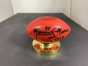 The Finest Mercury Morris Autogramm Mini Football l PSA Grade 8 & signed Photo - Bild 1 von 6