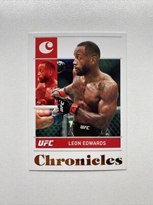 2022 UFC Panini Chronicles Leon Edwards Bronze Foil 18