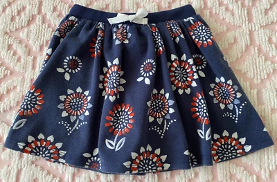 NIÑAS PEQUEÑAS SKORT PATRIÓTICO AZUL con ROJO BLANCO CORAZÓN FLORES ~ TALLA 4T CARTER'S Foto 1 de 4