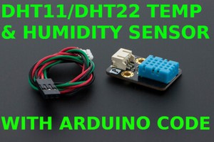 DHT11 DHT22 Temperature and Humidity Sensor with Arduino Code