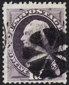 U.S. Large Banknote #151 F/VF 12c dull violet '23 CV $130 - Picture 1 of 2