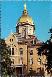 The Golden Dome, the Administration Building of Notre Dame, Indiana Postcard - Picture 1 of 2