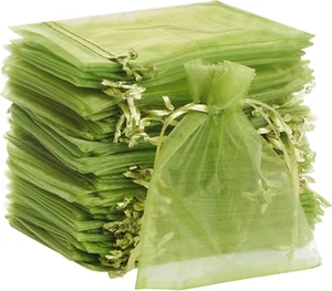 100Pcs Organza Bags Satin Drawstring Organza Pouch Mother'S Day Valentine'S D... - Picture 1 of 1