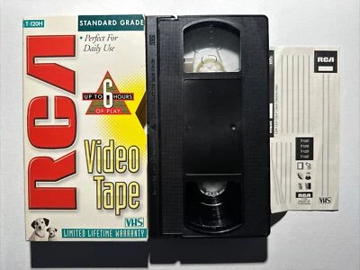RCA video cassette tape VHS blank 6 hour T-120H Standard Grade sealed - Image 1 of 2