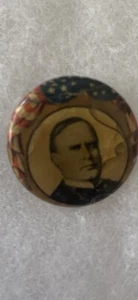 De colección 1896 William McKinley Campaña Presidencial Botón 7/8 - Imagen 1 de 2