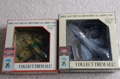 Model Power Postage Stamp Planes #5340-1 Hurricane MKII & #5371 EFA 2000 Diecast - Image 1 of 4