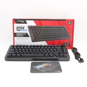 Hyper X Alloy Rise 75 RGB Wireless Gaming Keyboard In Black P00860-001 - Picture 1 of 9