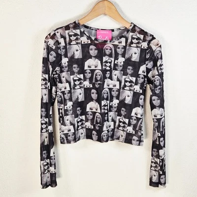 Top de malla Forever 21 Barbie talla M manga larga excelente Foto 1 de 4