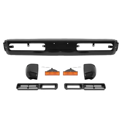 Kit de parachoques delantero con moldura de luz antiniebla + tapa de extremo + luz de giro para camioneta Nissan 1993-95 Foto 1 de 4