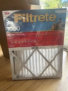 (3) 3M Filtrete 20x25x2 Furnace Air Filter, 1000 Allergen Defense - 3 pack - Picture 1 of 3