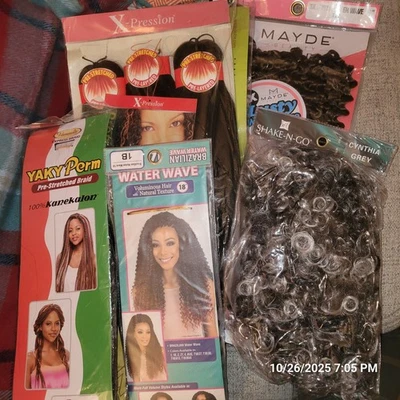 Bobbi Boss X-Pression Mayde Vanessa Shake N' Go Pelucas Trenzas Paquetes de Cabello - 5 Nuevo en Paquete Foto 1 de 4