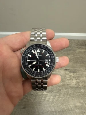 Cortebert Automatic Midnight Black Potez Men's Watch New Box Card CB-3012-11 - Image 1 of 4