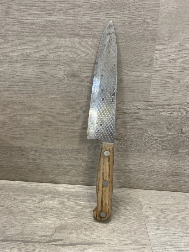 Vintage CASE XX 400-8 Chef Knife Carbon Steel - Image 1 of 4