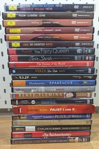 Lot of 21 Opera/Ballet/Concert DVDs - Puccini, Verdi, Purcell, Pagliacci, more - Picture 1 of 24