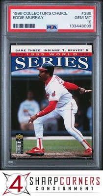 Collector's Choice #389 1996 Eddie Murray Indians Hof PSA 10 Foto 1 de 3
